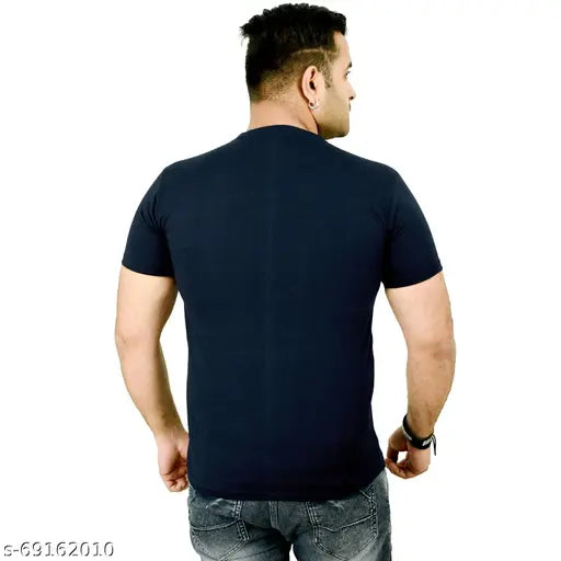 Striped polyester Driplock round neck t-shirt, soft and breathable, perfect for casual style