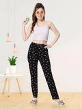 Blue and white floral print women's low cut pants