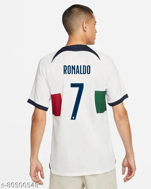 Portugal cotton blend t-shirt for boys, short sleeves, printed net pattern