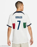 Portugal cotton blend t-shirt for boys, short sleeves, printed net pattern