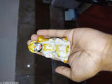 White resin Hanuman Ji statue, intricately detailed for car dashboard and home decor
