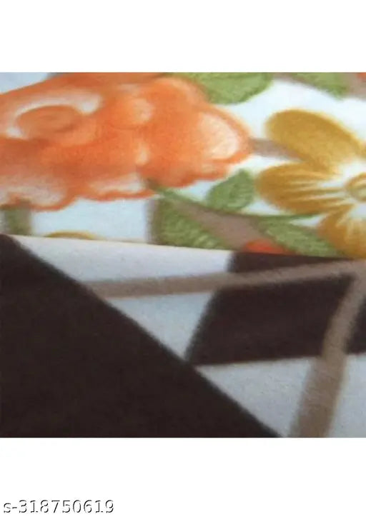 Alluring baby fleece single blanket, tear-resistant yarn, warm/cool AC use, free size (86x56in), made in India