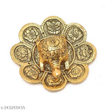 Golden aluminum SYNU Feng Shui tortoise showpiece, symbolizing longevity and good luck