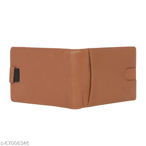 Premium leather brown corporate wallet for men, slim and compact, genuine leather RFID mini wallet