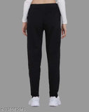 Exolace women's black regular fit track pants