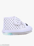 Boys' white casual sneakers with blue stars design