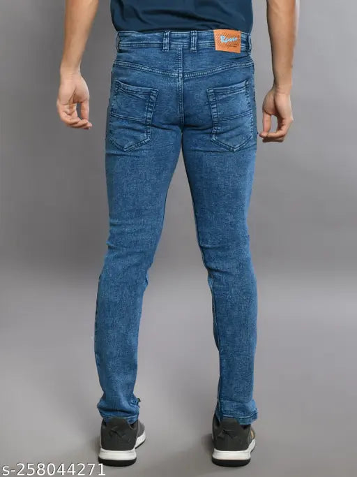 Denim men's jeans, dyed/washed, L,Zard regular fit. Gorgeous Glamarous Men Jeans, crafted from cotton for comfort and fashionable look. (Size 28-42in) Indian denim menswear on model