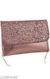 Black sequined slingbag with a purse chain strap