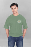 Oversized anime printed cotton T-shirt with short sleeves, vibrant DTF art, available in multiple sizes