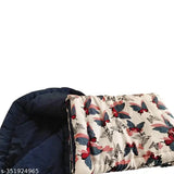 Handmade printed polycotton baby quilt from Taj Overseas, ideal for mild winter, size 40x50 inches, plush polyfill filling