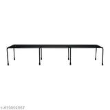 Black chambray net metal planter stand (pack of 4), perfect for indoor and outdoor plants in home, office, or garden balcony living room - 24 inches
