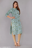 Rayon printed kameez with a flared fit
