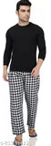 Men's checkered plaid pajamas