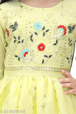 Embellished chiffon Churidar set for birthday, anniversary, weddings & festivals - Girls trendy 3/4 sleeve dress, India origin