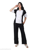 Women's Colorblocked Co-Ord Set Jumpsuit, vibrant and flattering Lycra ensemble for fashionable parties or casual outings