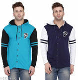 Multicolor cotton blend hoodie with long sleeves - Blisstone T-shirt, India