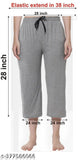 Women's 100% cotton solid Capri pant, elastic waistband, premium collection, relaxed fit, Southtree brand, made in India