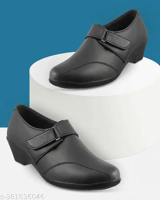 Synthetic leather, solid net Suproyale women's formal belly, available in sizes IND-3 to IND-8, Indian origin