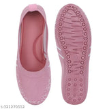 Suede bellies ballet flats by SUPEX, embellished, Indian sizes: IND-5 to IND-8