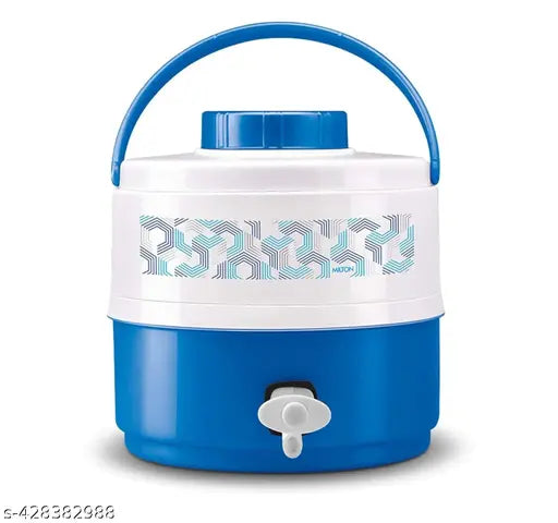 MILTON Plastic Kool Musafir 5000 Insulated Water Jug (Blue, 4.8 L)