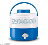 MILTON Plastic Kool Musafir 5000 Insulated Water Jug (Blue, 4.8 L)