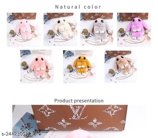 Cute rabbit sling bag, fluffy bunny shoulder bag, cross body sling bag for girls, soft hand bag for girls, pack of 1