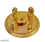 Metal Shiv Parivar figurines, 7cm tall, symbolizing prosperity and harmony, ideal gift for newlyweds or new homeowners