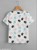 Printed polyester combo t-shirt for women & girls, perfect for regular or oversized fit, Celebi design