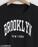 Classic retro women's cotton blend tunic tops with short sleeves & printed net pattern. Size XS (32in bust, 16in length), India origin