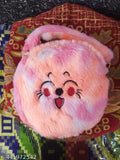 Purple, pink, black cat print children's clutch crossbody slingbag