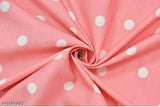 Pink premium cotton fitted bedsheets, double bed with all-around elastic & floral pattern, size 72 x 78 + 10 inches