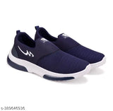 Navy blue, white sole, casual sports sneaker