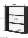 Brown wooden kitchen rack, 4 shelves, 10cm deep