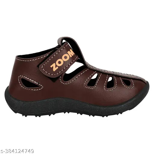 Brown velcro sandals for kids