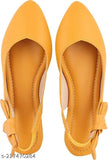 Synthetic boat shoes in solid pattern, Nikunj Store Woman Point Bow Bellie for sizes IND-3 to IND-9 from India
