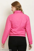 Stylish printed net polyester fur women's comfy jacket, long sleeves, size options include S, M, L