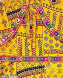 Cotton ethnic anarkali dress set for girls, traditional Indian kurta with dhoti pants and short sleeves. Trendy clothing for wedding season, parties or functions." (123 characters)