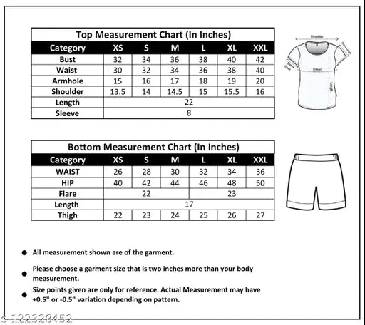 Indian-made cotton blend nightsuit set for women, short sleeve t-shirt and shorts with dyed/washed pattern