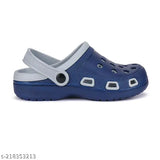 Blue and white children's sandal with multiple straps