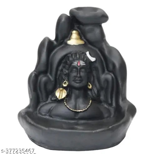 Adi Shankara oxide metal statue, 1.5 inch tall, depicting Adi Yogi Mahakal Shiv Ji, handcrafted in India