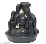Adi Shankara oxide metal statue, 1.5 inch tall, depicting Adi Yogi Mahakal Shiv Ji, handcrafted in India