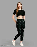 Stylish printed cotton blend jeggings for women, vibrant pattern, size 28 (India origin)