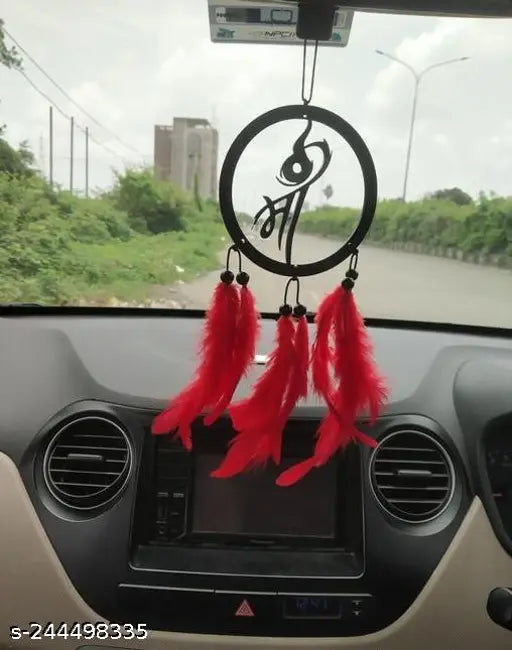 Wooden Art Decoration Heart Off Queen, wooden dream catcher for car, home, window & garden. Positive vibes, eye-catching decor for lounge, living, bedroom, or anywhere. Made of wood, origin India