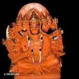 14cm x 16cm x 10cm Poly Resin Bala ji Hanuman Idol, Indian Lord Hanuman Murti for Pooja decor