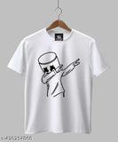 Men's printed polyester t-shirt, short sleeves, vibrant design, size S (Chest 36in, Length 27in)