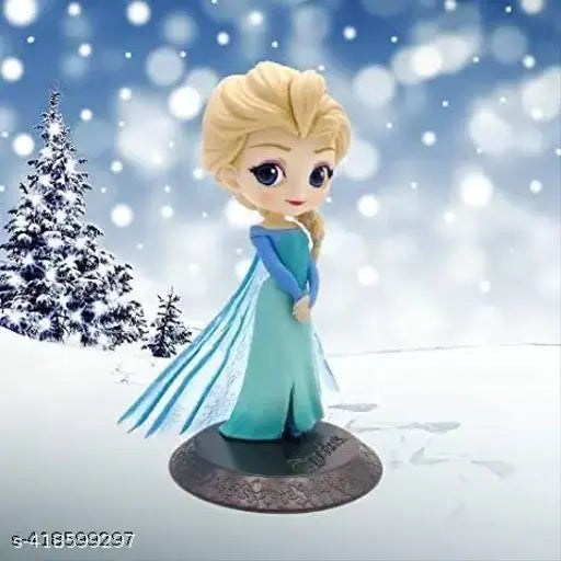 Disney Princess Elsa FROZEN special edition action figure, pink & blue, collectible car dashboard decor