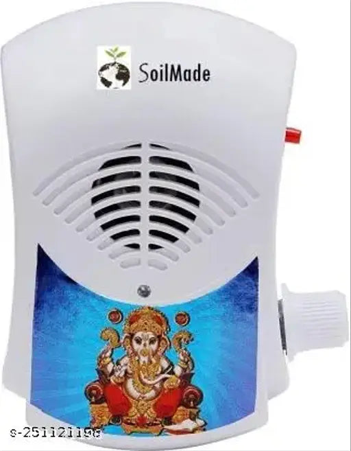 Indian Plastic Vastu Mantra Machine: 35 types plug-n-play Om Gayatri Mantramahamrityunjaya, Radhe Krishna Jaap & more. Electric LED light creates meditative atmosphere