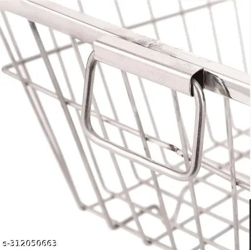 Avira premium stainless steel dish drainer basket for kitchen - Bartan basket organizer. Dimensions: H57cm x W42cm x D23cm