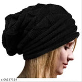Winter knit beanie cap