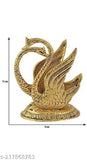 Shine Golden antique swan napkin holders, handcrafted metal figurines for table decor, hotel shop, office and gifting. Dimension: 10x8x11 cm each. Indian artisan work with bright colors and antique finish